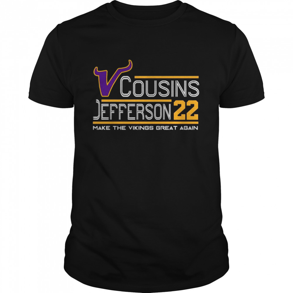 Cousin Jefferson 22 make the Vikings great again shirt