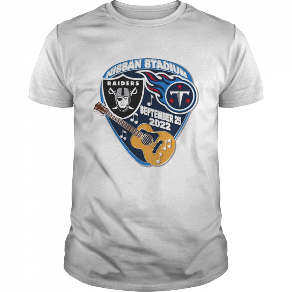 Las Vegas Raiders vs Tennessee Titans 2022 Nissan Stadium shirt
