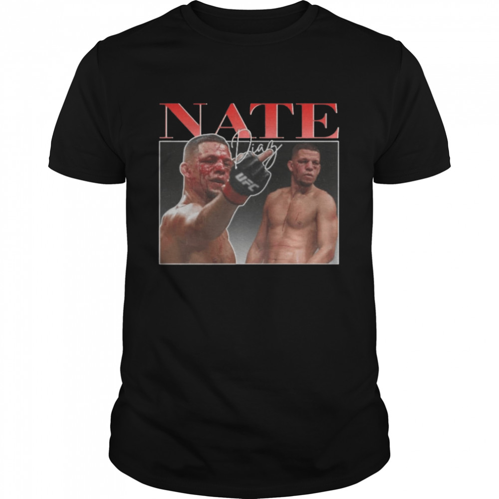 Nate Diaz Vintage Retro 90s Bootleg UFC T Shirt