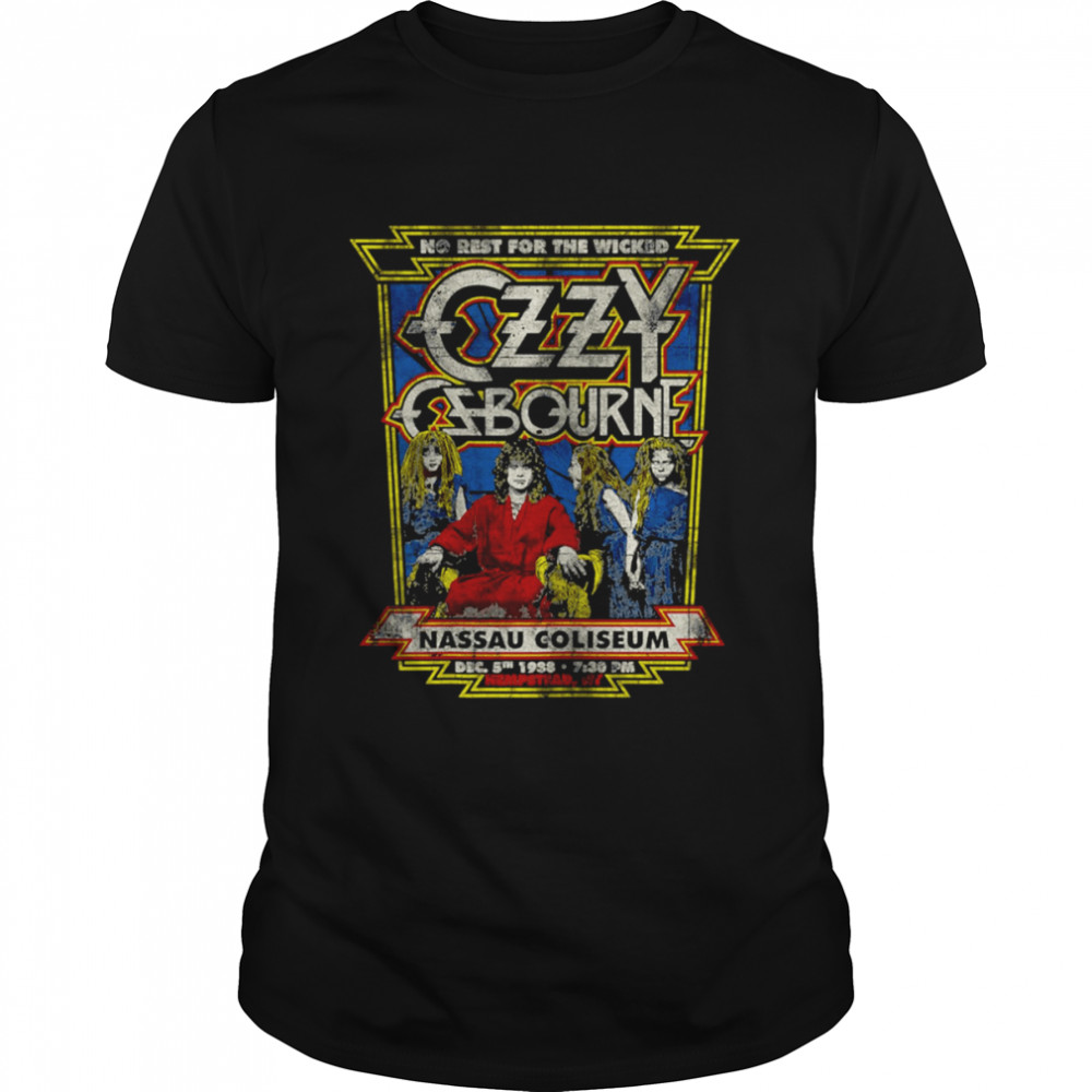 No Rest For The Wicked Ozzy Osbourne Nassau Coliseum Vintage shirt