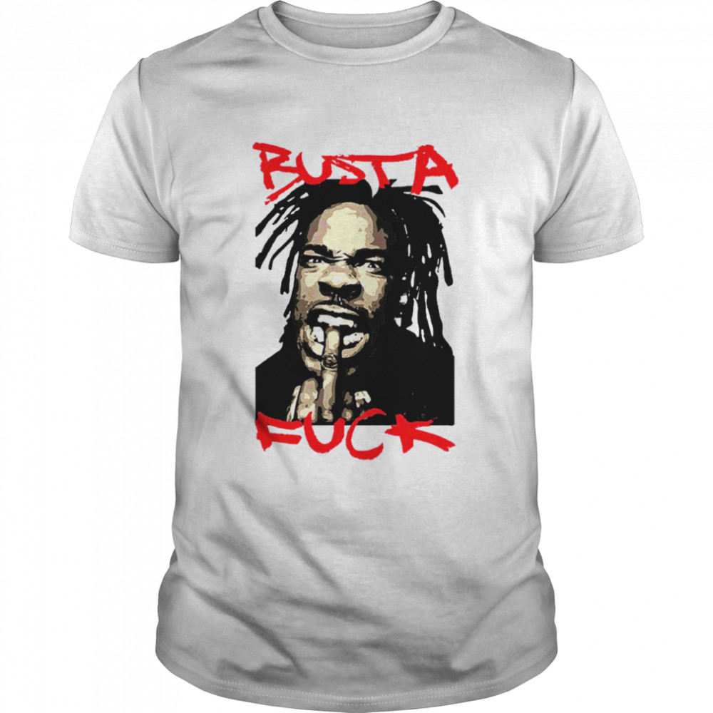 Portrait Busta Rhymes shirt