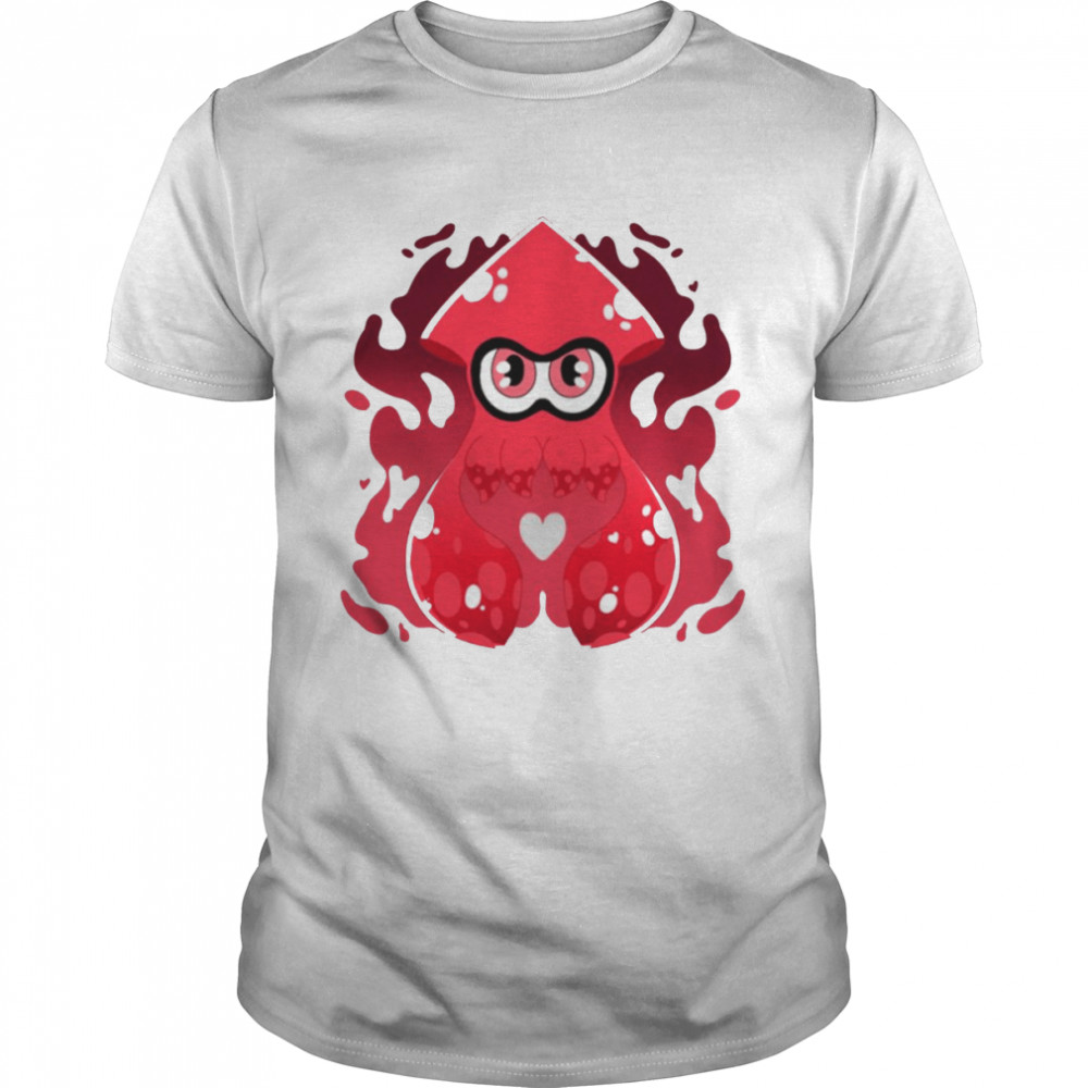 Red Inky Squid Splash Splatoon shirt