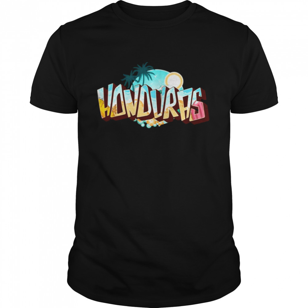 3d Text Honduras Design shirt