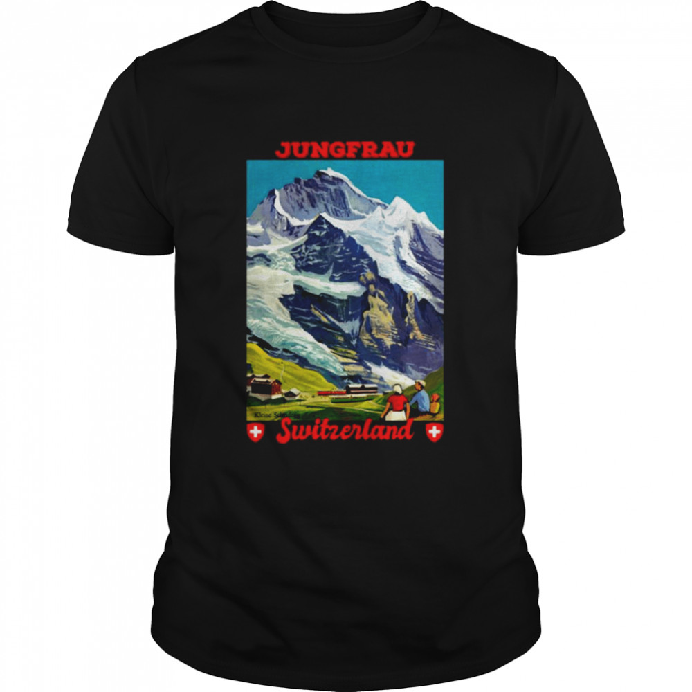 Jungfrau Retro Travel Switzerland shirt