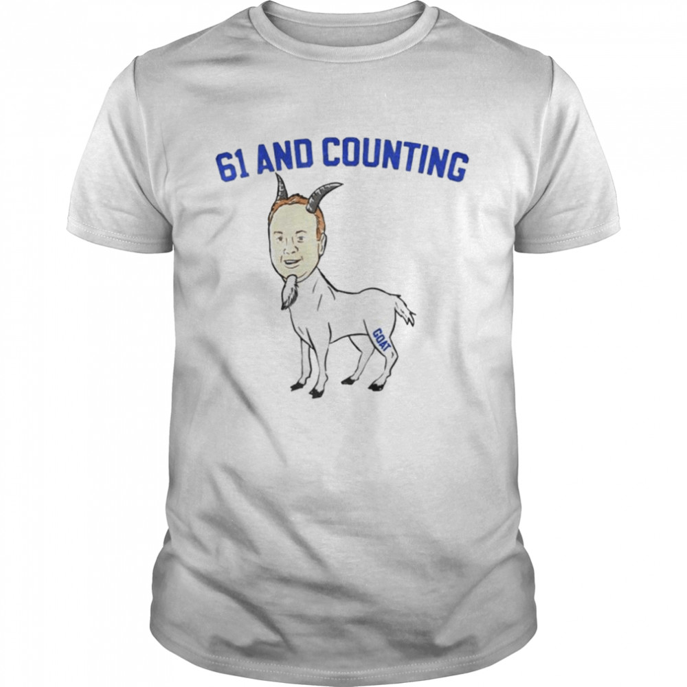Mark Stoops goat 61 and counting shirt