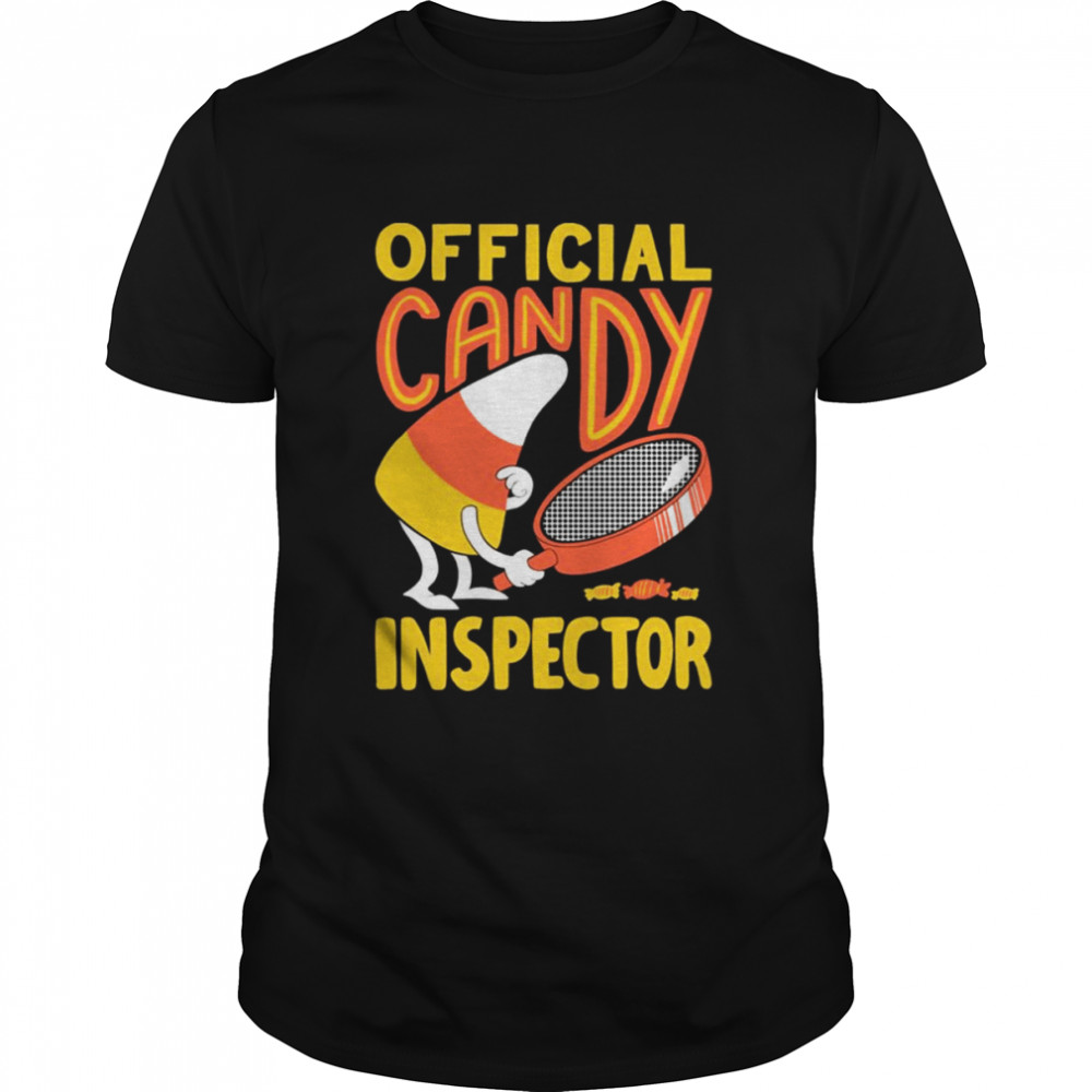 Official Candy Inspector Halloween Graphic shirt