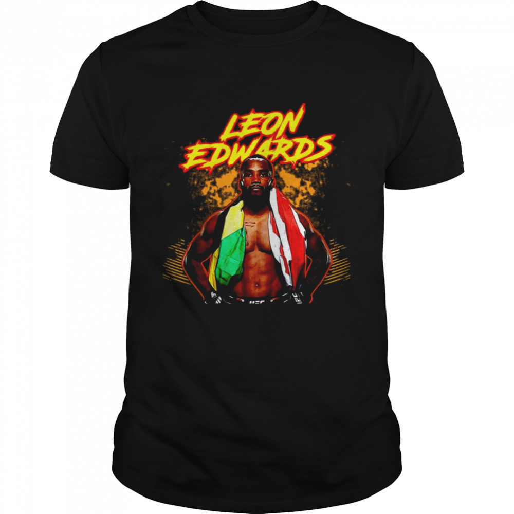 The Portrait Of Leon Edwards Champion shirt