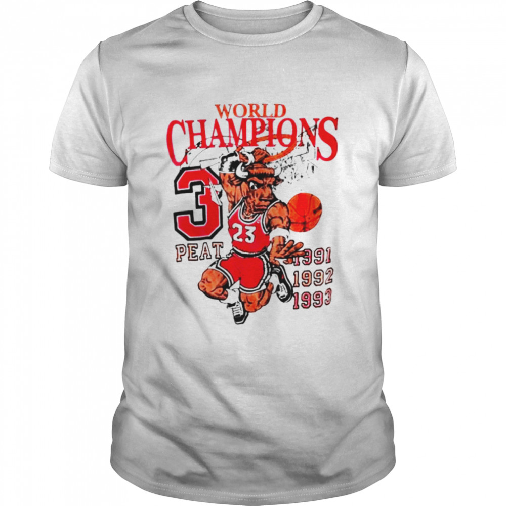 Chicago Bulls 3 Peat Champions Bootleg 90’s shirt