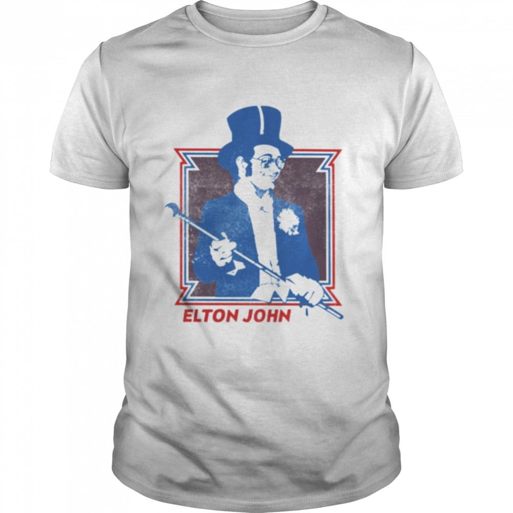 Elton John tour top hat shirt
