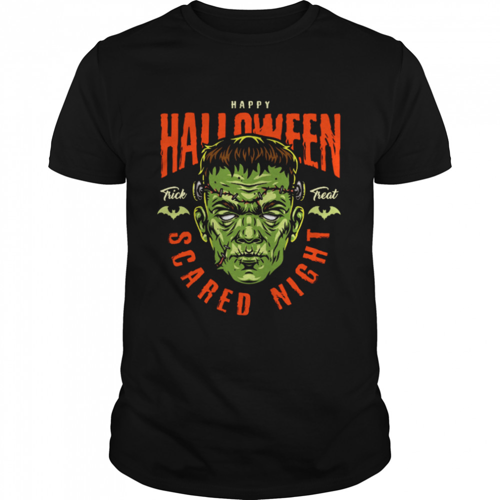 Frankenstein Scared Night Halloween shirt
