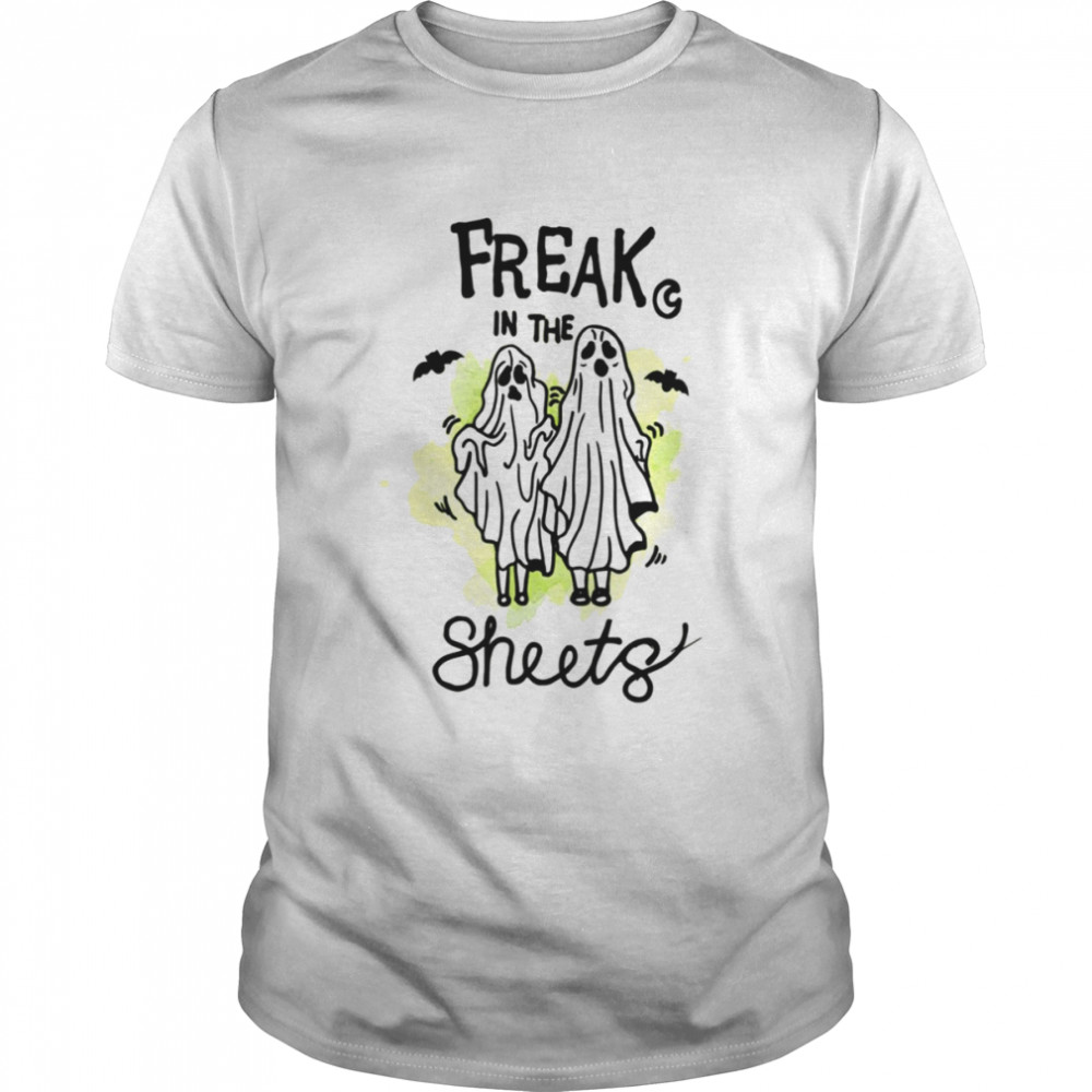 Freak In The Sheets Ghost Neon Green Halloween shirt