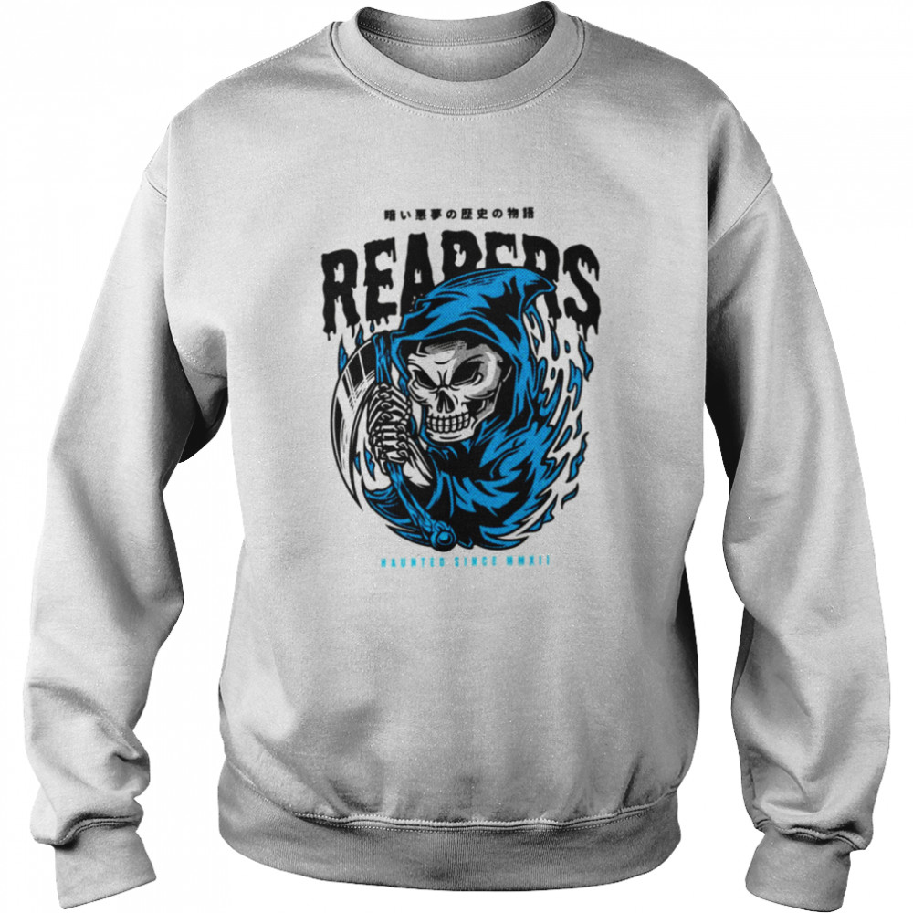 Grim Reaper Design Halloween Illustration shirt Unisex Sweatshirt