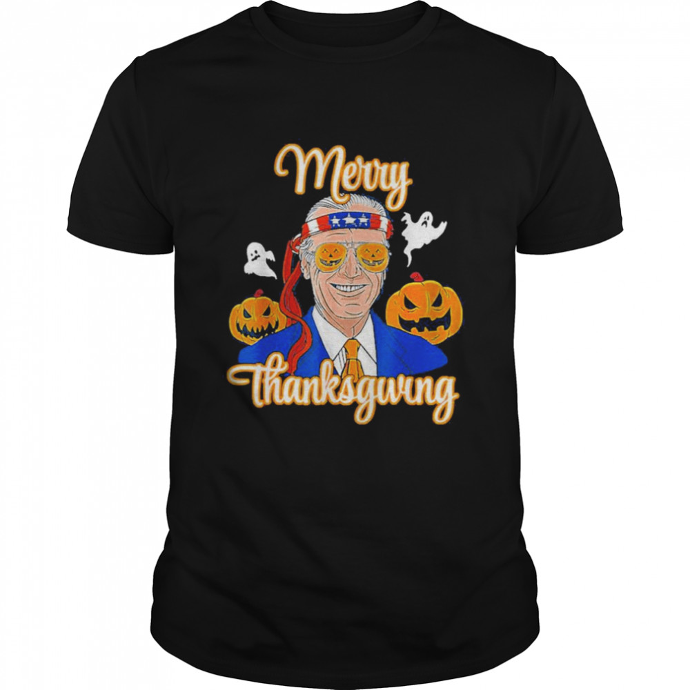 Merry Thanksgiving Funny Joe Biden Halloween 2022 T-Shirt