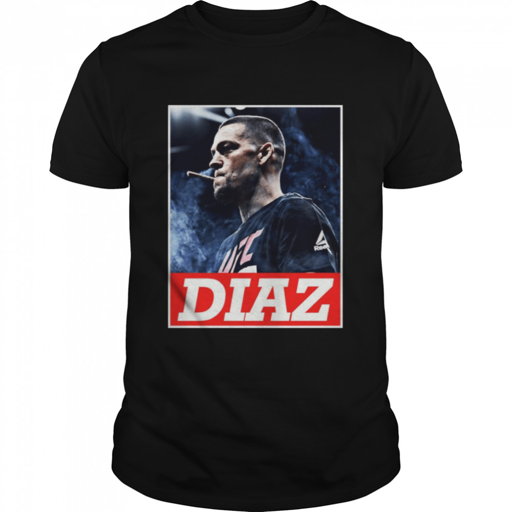 Smoking Nate Diaz shirt