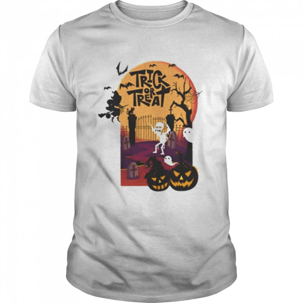 Spooky Season Trick Or Treat Halloween Illustration shirt