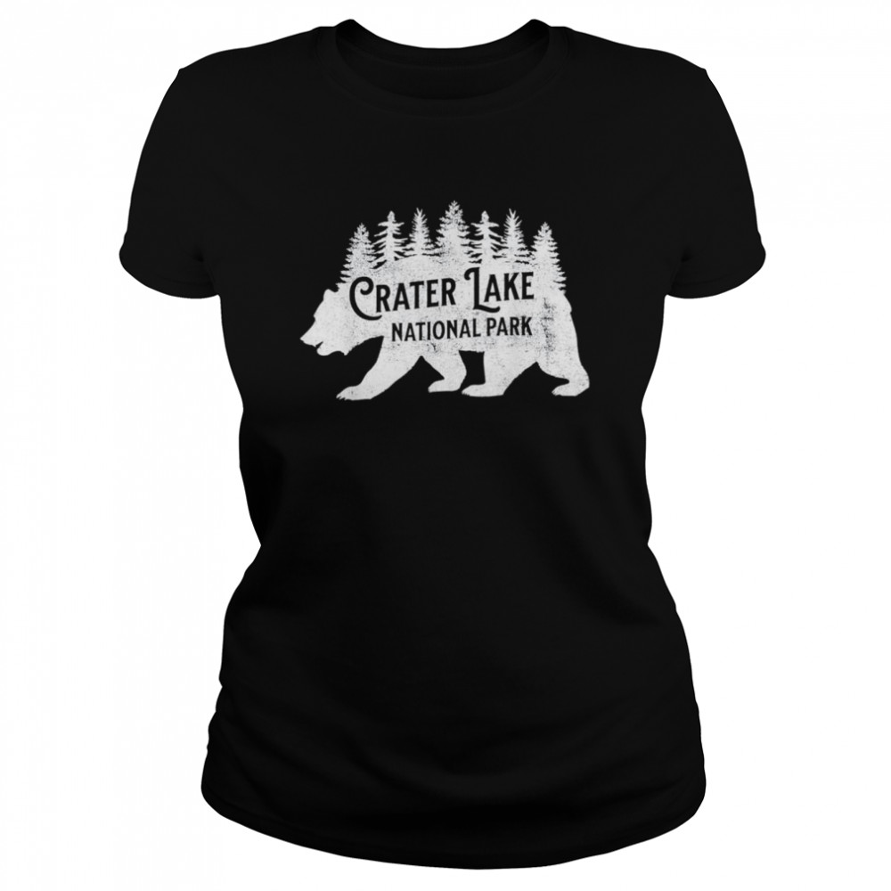 Crater Lake Oregon Nature Bear Hiking Outdoors T- Classic Women's T-shirt