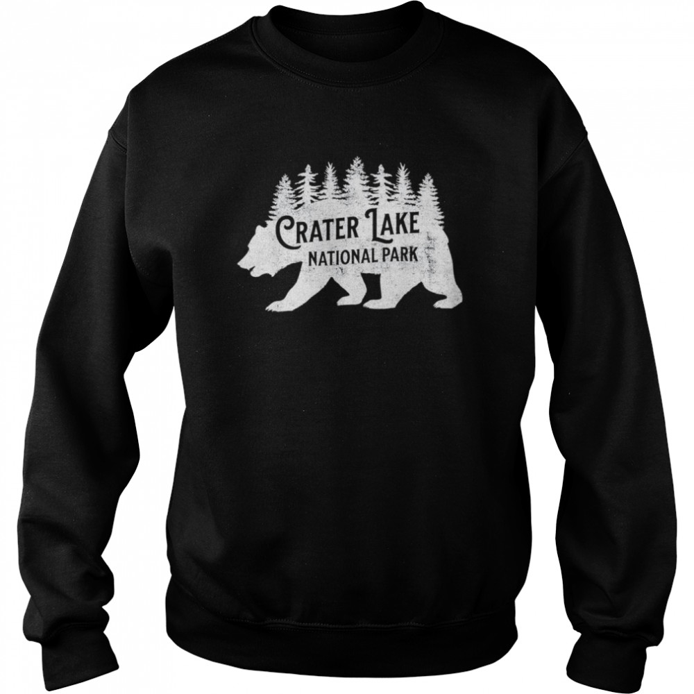 Crater Lake Oregon Nature Bear Hiking Outdoors T- Unisex Sweatshirt