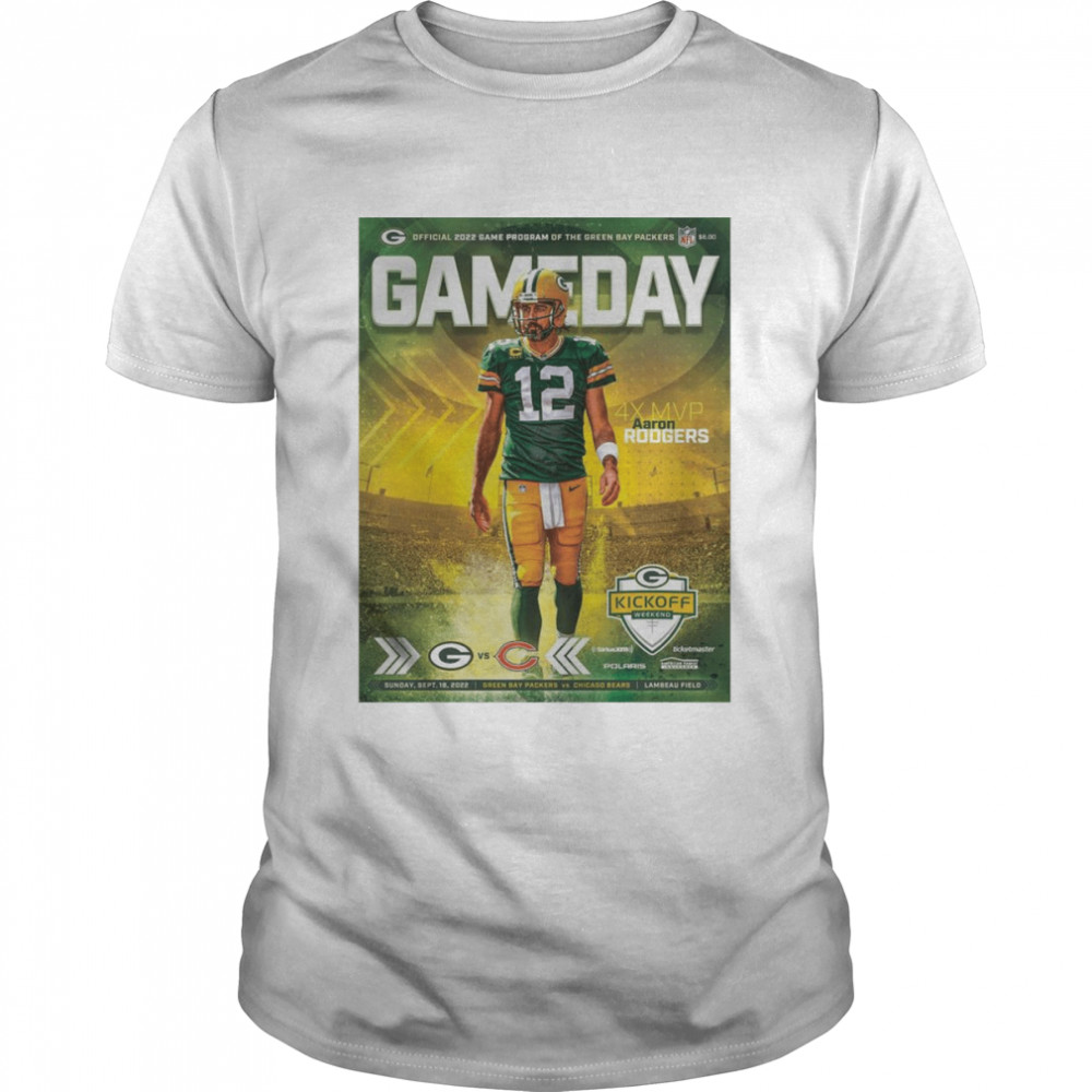 Green Bay Packers Game Day 4x MVP Aaron Rodgers Kickoff Weekend shirt