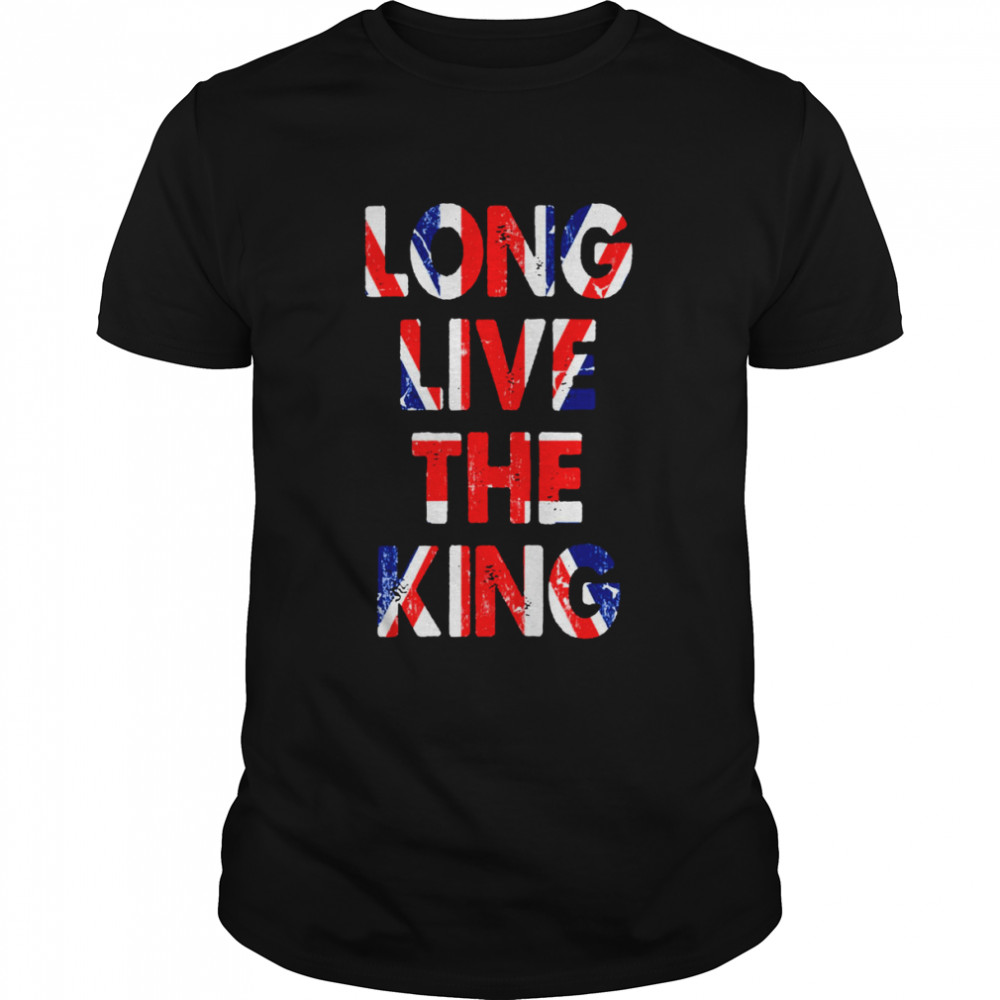 Long Live King Charles Iii Uk Flag Vintage shirt Classic Men's T-shirt