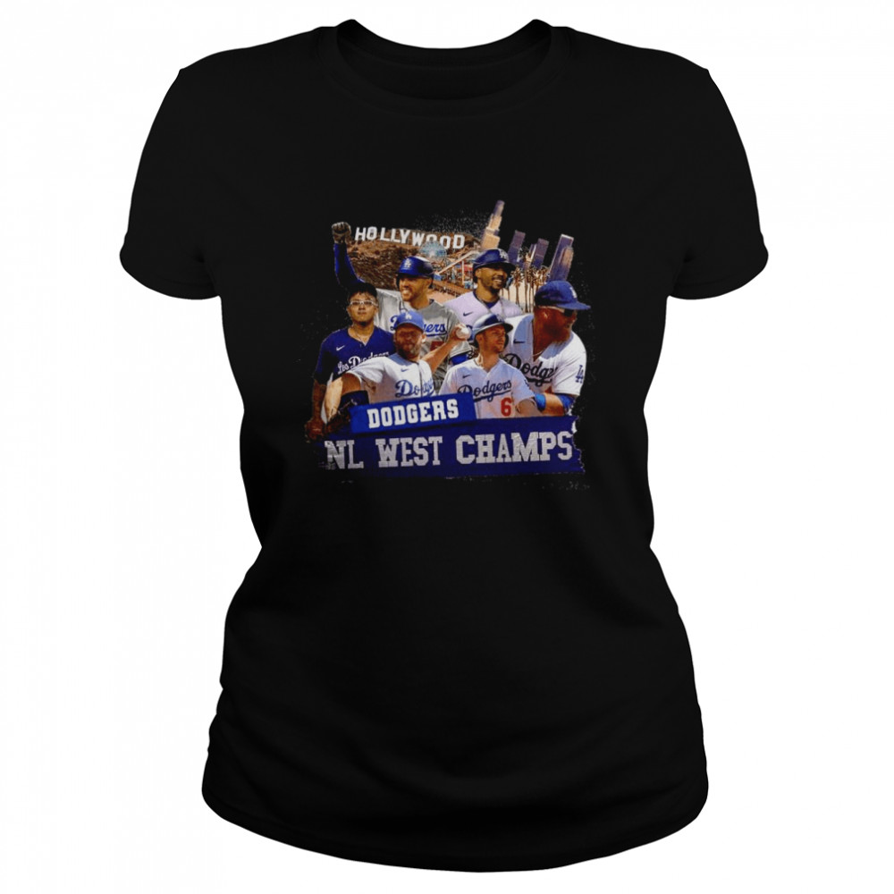 Los Angeles Dodgers 2022 Hollywood NL west Champ shirt Classic Women's T-shirt