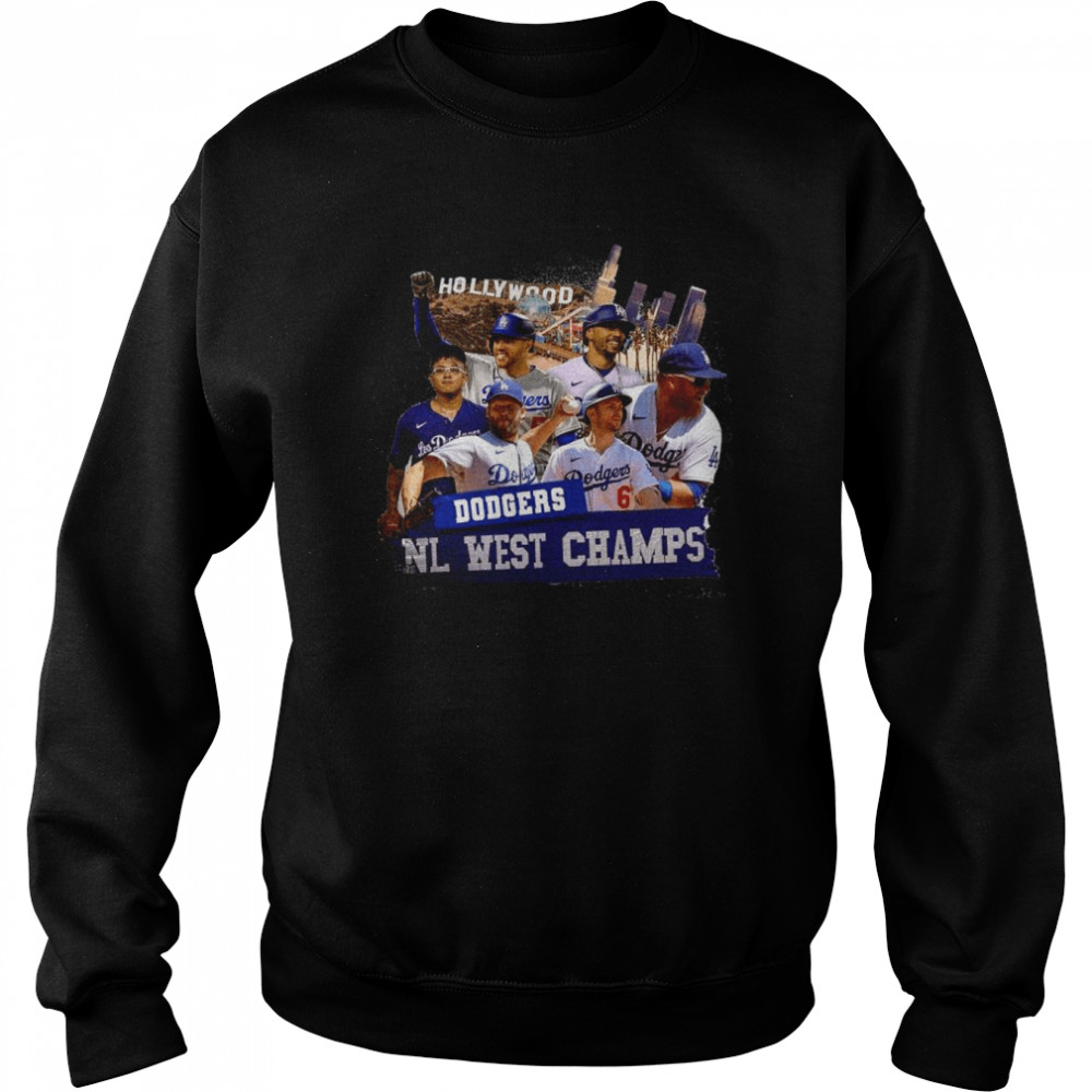 Los Angeles Dodgers 2022 Hollywood NL west Champ shirt Unisex Sweatshirt