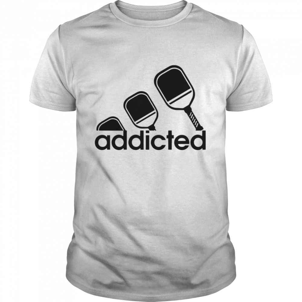 Pickleball Addicted Adidas Logo Inspired shirt