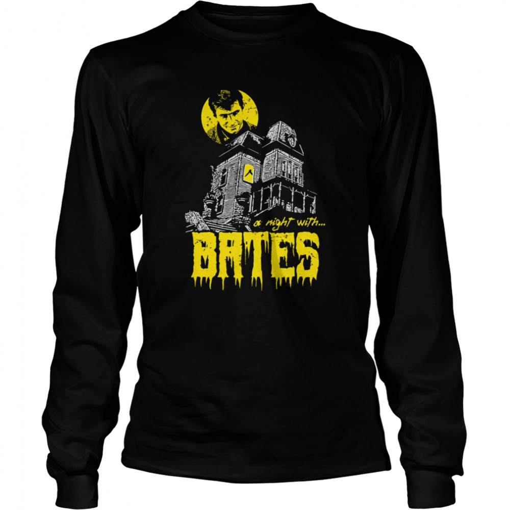 A Night With Bates Halloween shirt Long Sleeved T-shirt