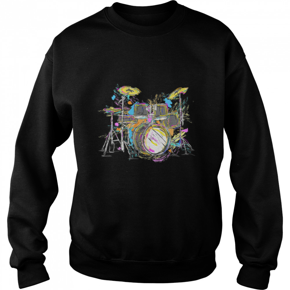 Abstract Art Drums Musician Music Band Throne Noose T- B0BF541CW7 Unisex Sweatshirt