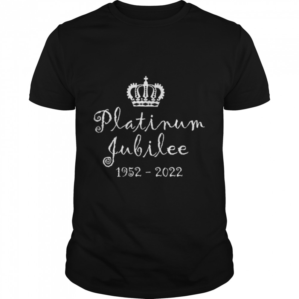 British Queen Monarchy Platinum Jubilee 1952-2022 T-Shirt B09PKLXLXK