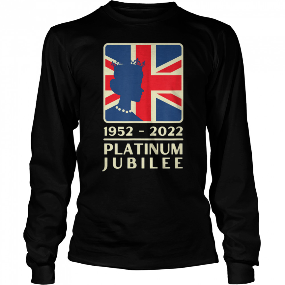 British Queen Monarchy Platinum Jubilee 70th Anniversary T- B0B8ZZH8GV Long Sleeved T-shirt