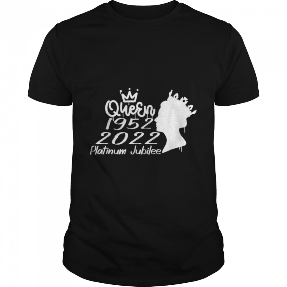 British Queen Monarchy Platinum Jubilee 70th Anniversary T-Shirt B0BDQKKJHD