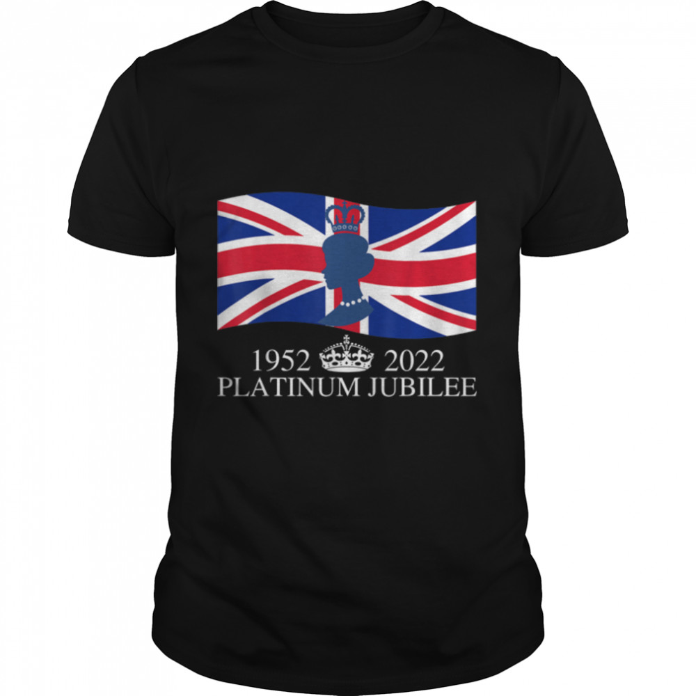 British Queen Monarchy Platinum Jubilee 70th Anniversary T-Shirt B0BDQL3FYH