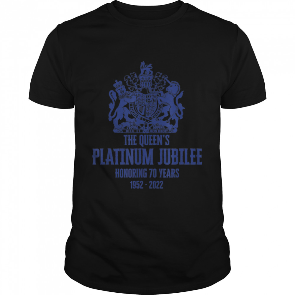 British Queen Platinum Jubilee 70 Years T-Shirt B09RQLF2JX