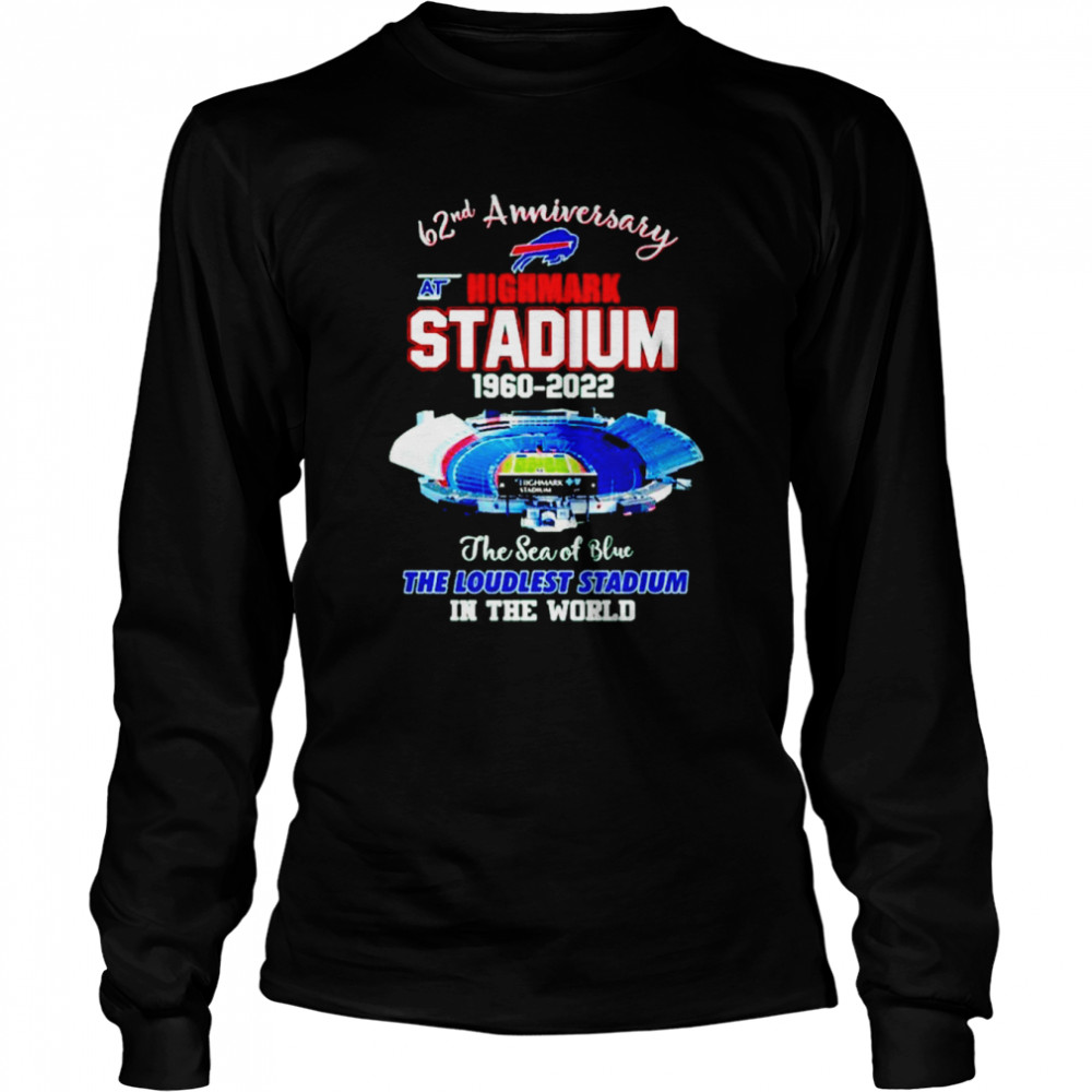 Buffalo Bills 62nd anniversary highmark stadium 1960-2022 shirt Long Sleeved T-shirt