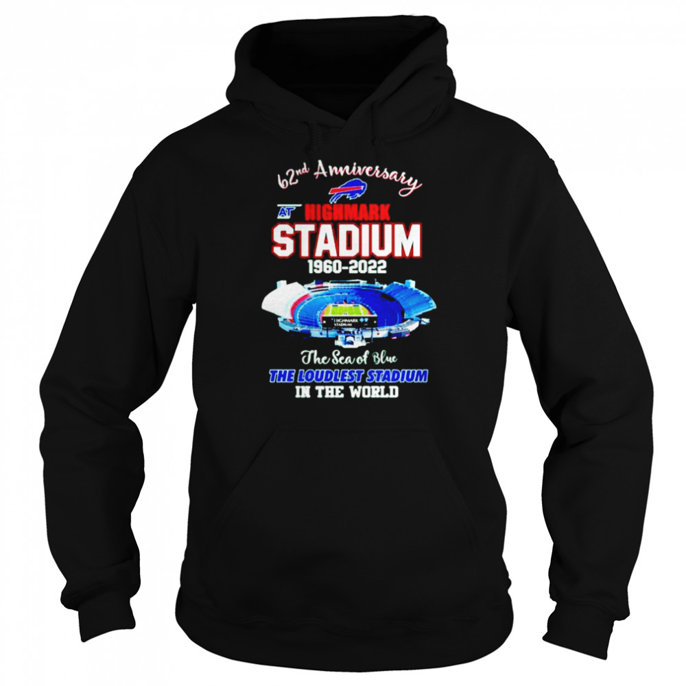 Buffalo Bills 62nd anniversary highmark stadium 1960-2022 shirt Unisex Hoodie