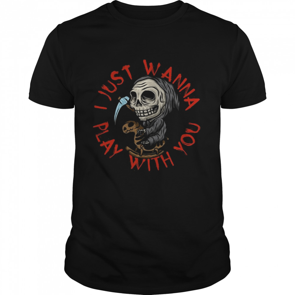 Chibi Funny Grim Reaper Skeleton New Halloween shirt