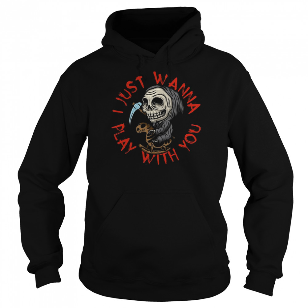 Chibi Funny Grim Reaper Skeleton New Halloween shirt Unisex Hoodie