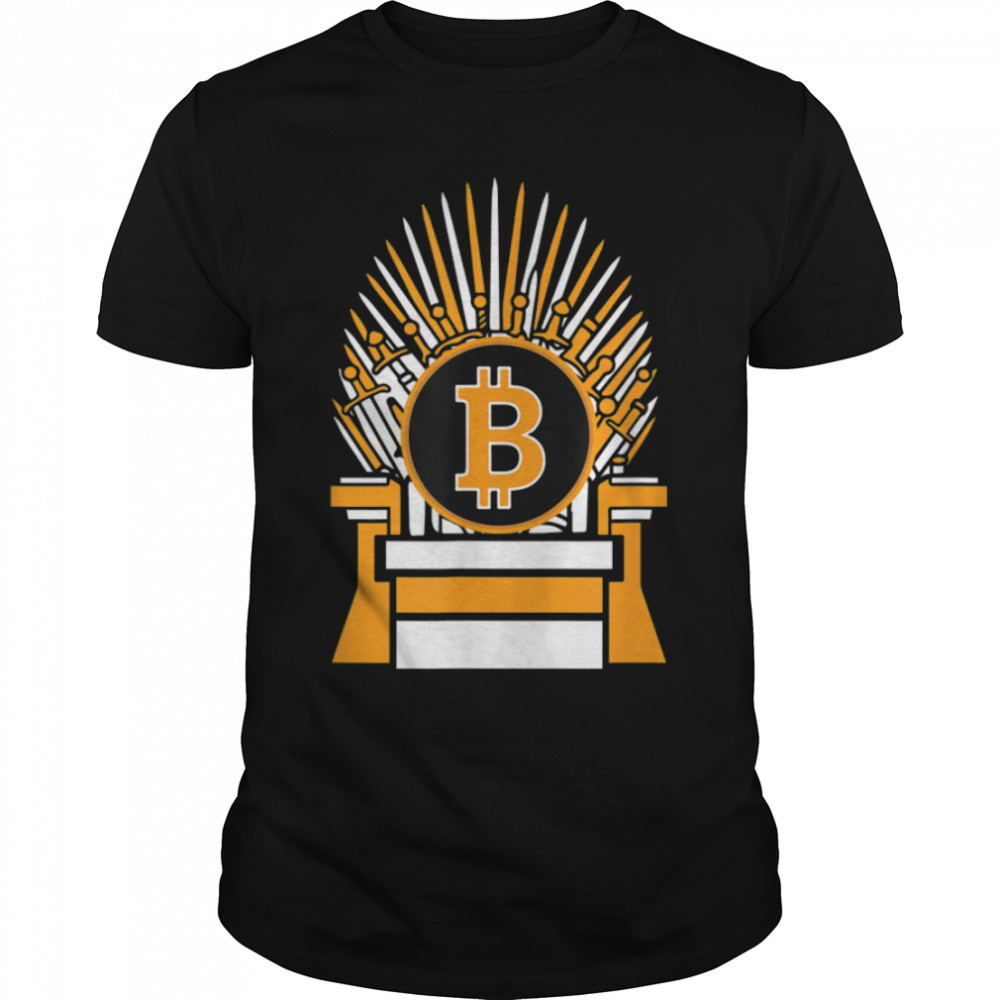 Crypto Throne Cryptocurrency Bitcoin-Ethereum-Litecoin T-Shirt B09PYH6R1L