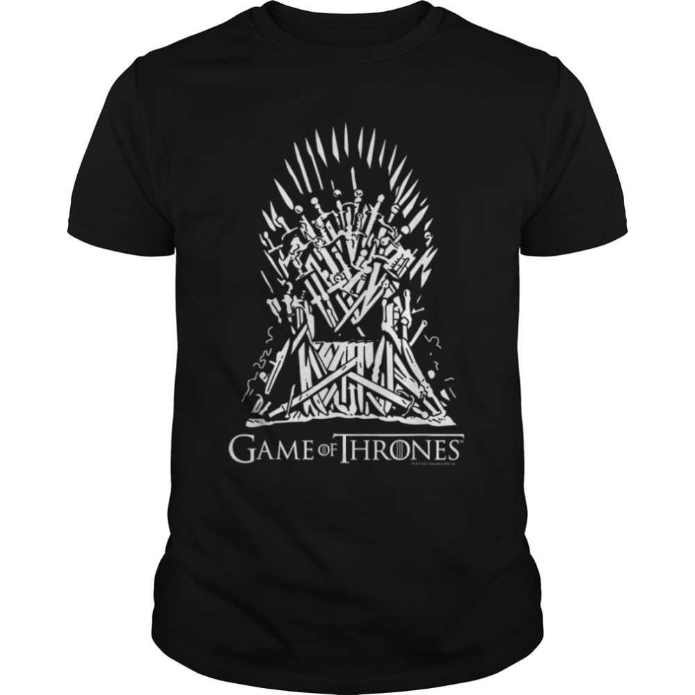 Game Of Thrones Simple Throne Logo T-Shirt B09PTG4Z5H