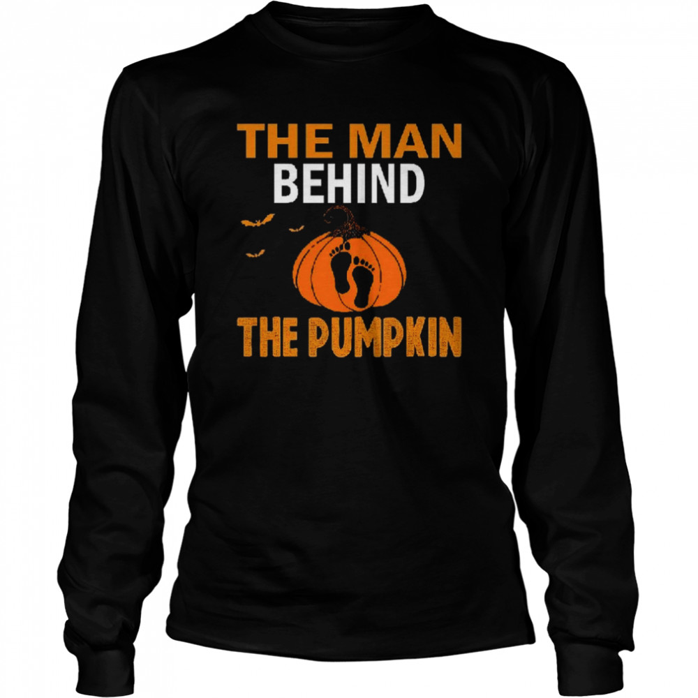 Halloween Pumpkin The Man Behind Two Footprints Great Pumpkin T  Long Sleeved T-shirt