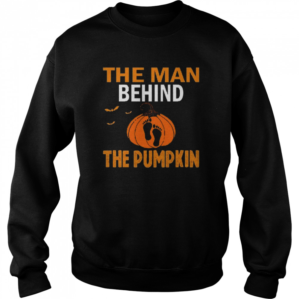Halloween Pumpkin The Man Behind Two Footprints Great Pumpkin T  Unisex Sweatshirt