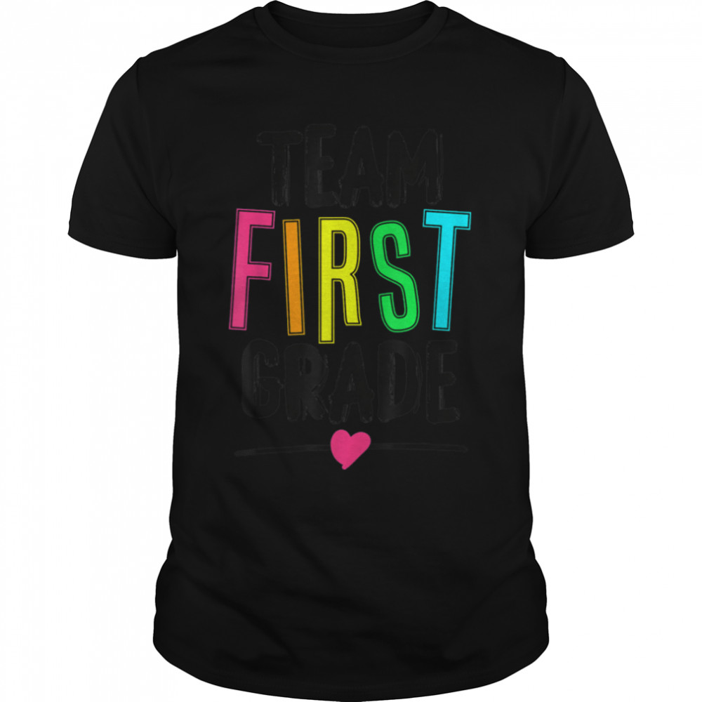 Hello. First Grade Colorful. - back to school gift T- B0BFCWWS37 Classic Men's T-shirt