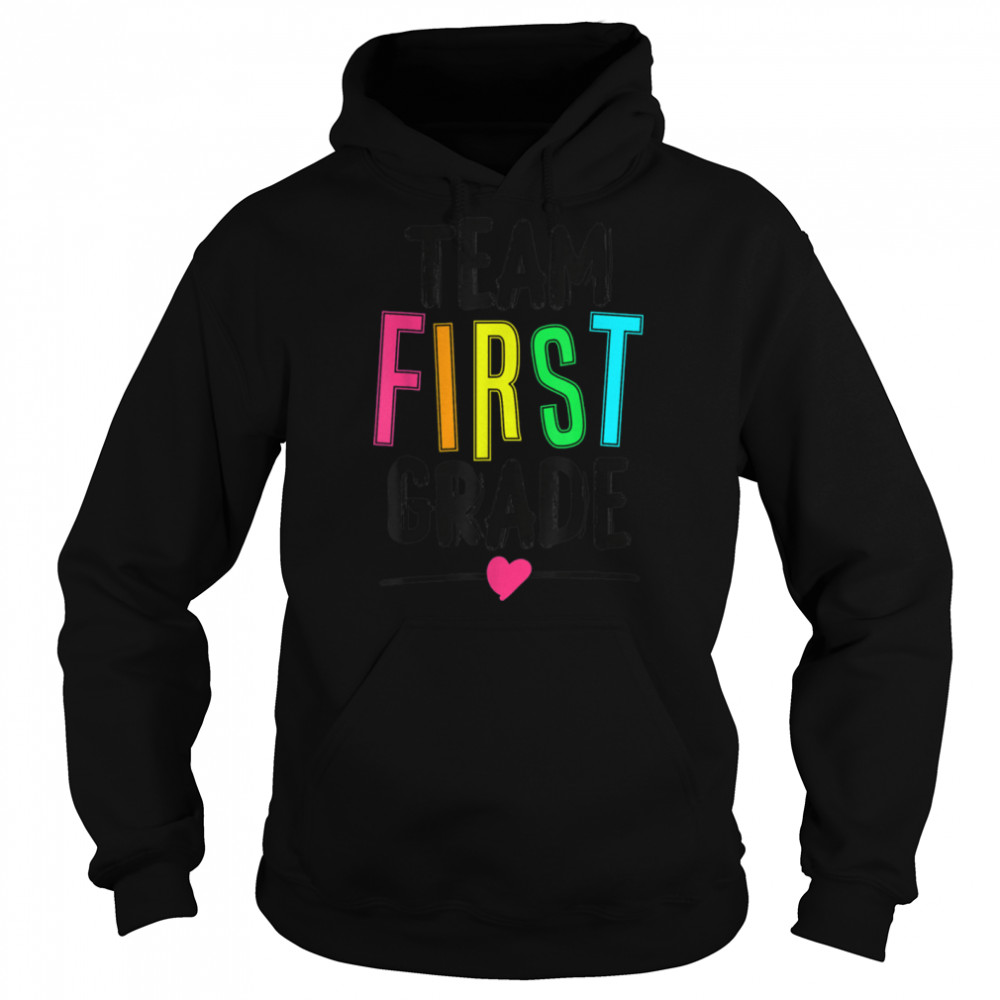 Hello. First Grade Colorful. - back to school gift T- B0BFCWWS37 Unisex Hoodie