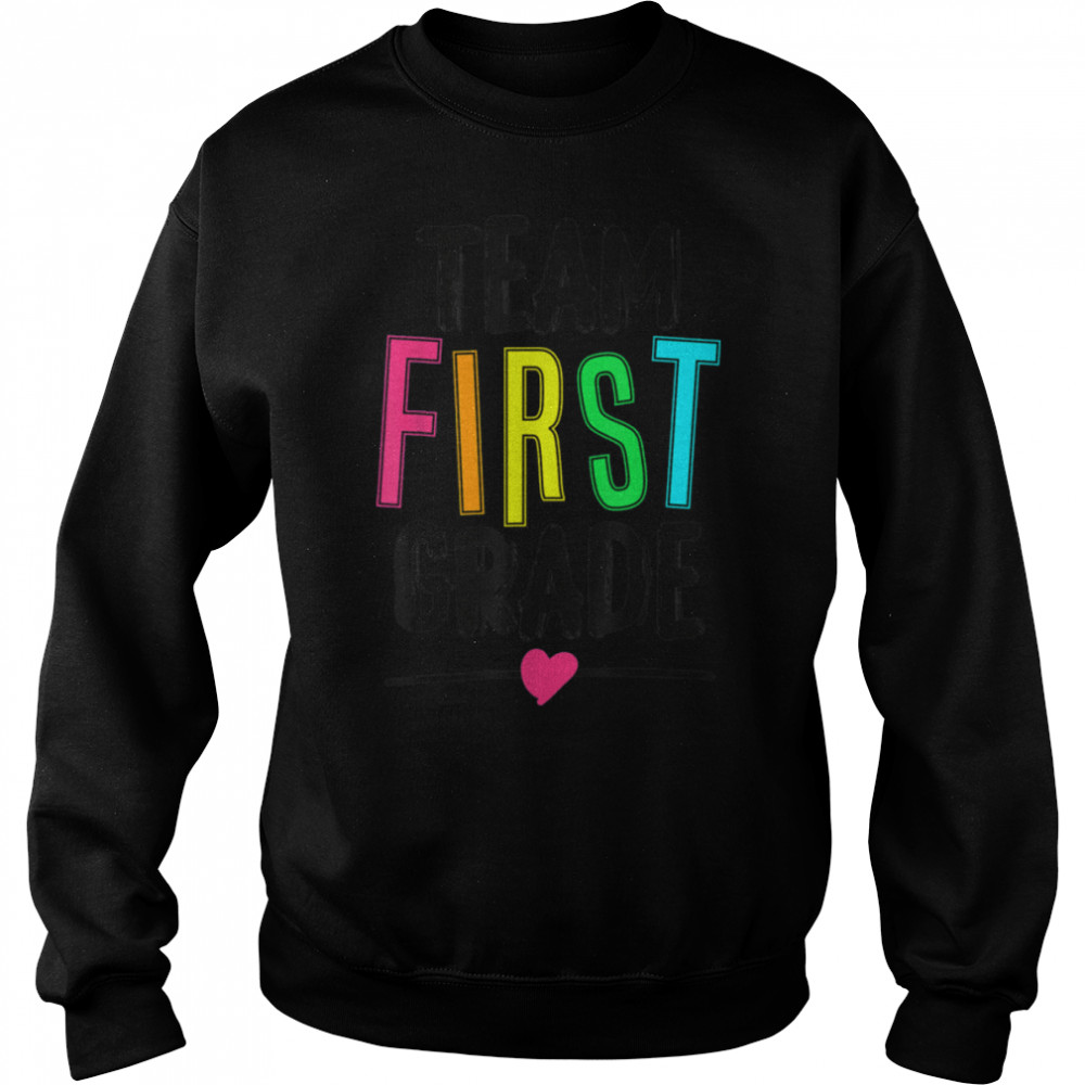 Hello. First Grade Colorful. - back to school gift T- B0BFCWWS37 Unisex Sweatshirt