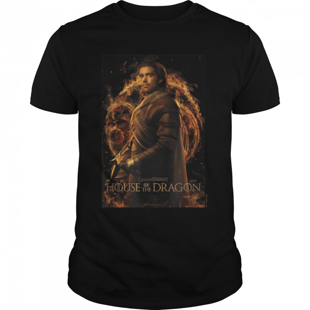 House of the Dragon Criston Cole Fire And Blood Poster T-Shirt B0BCHDJKTF