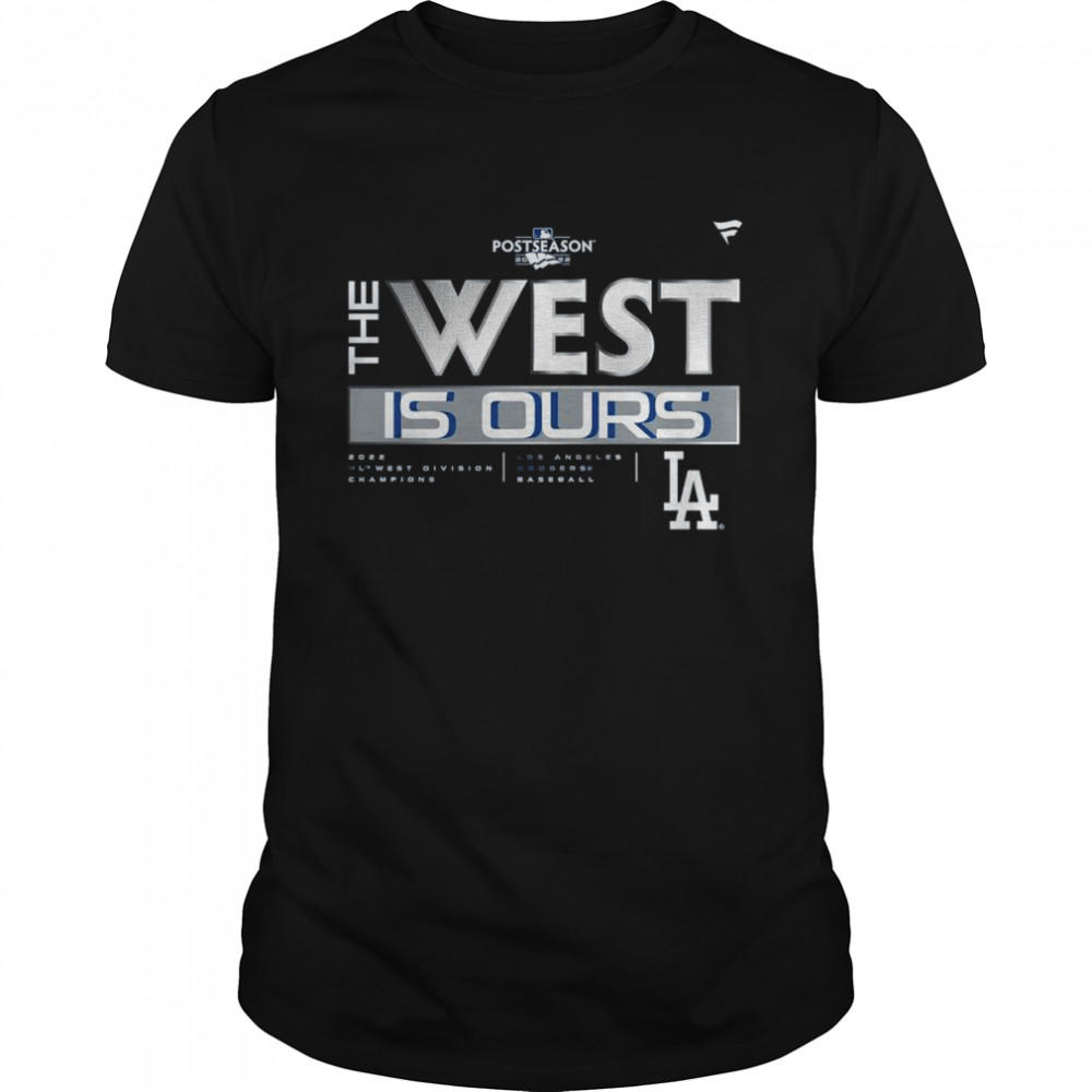 Los Angeles Dodgers 2022 NL West Division Champions Locker Room T-Shirt