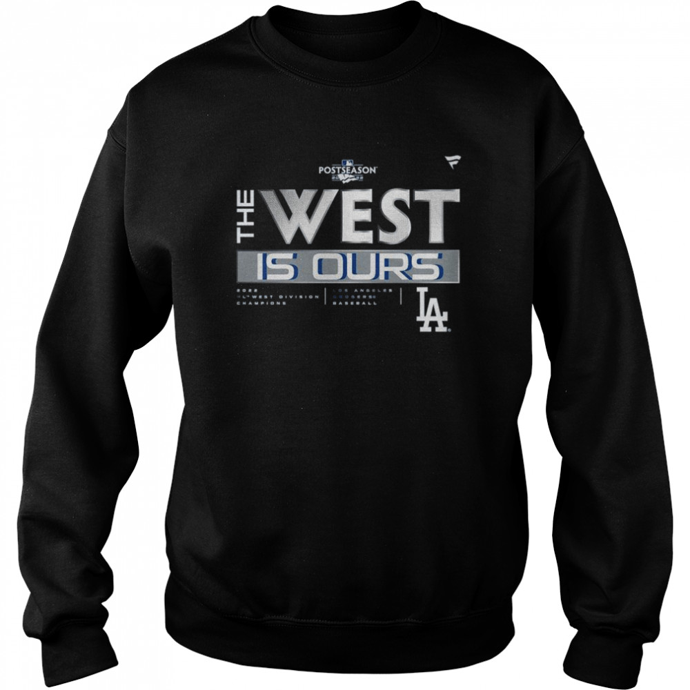 Los Angeles Dodgers 2022 NL West Division Champions Locker Room T- Unisex Sweatshirt