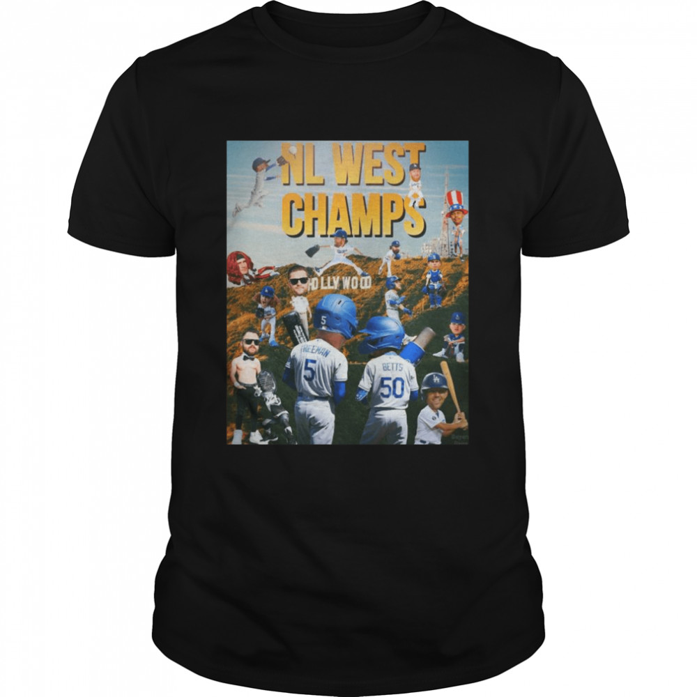 Los Angeles Dodgers Baseball NL West Champs 2022 Hollywood Shirt