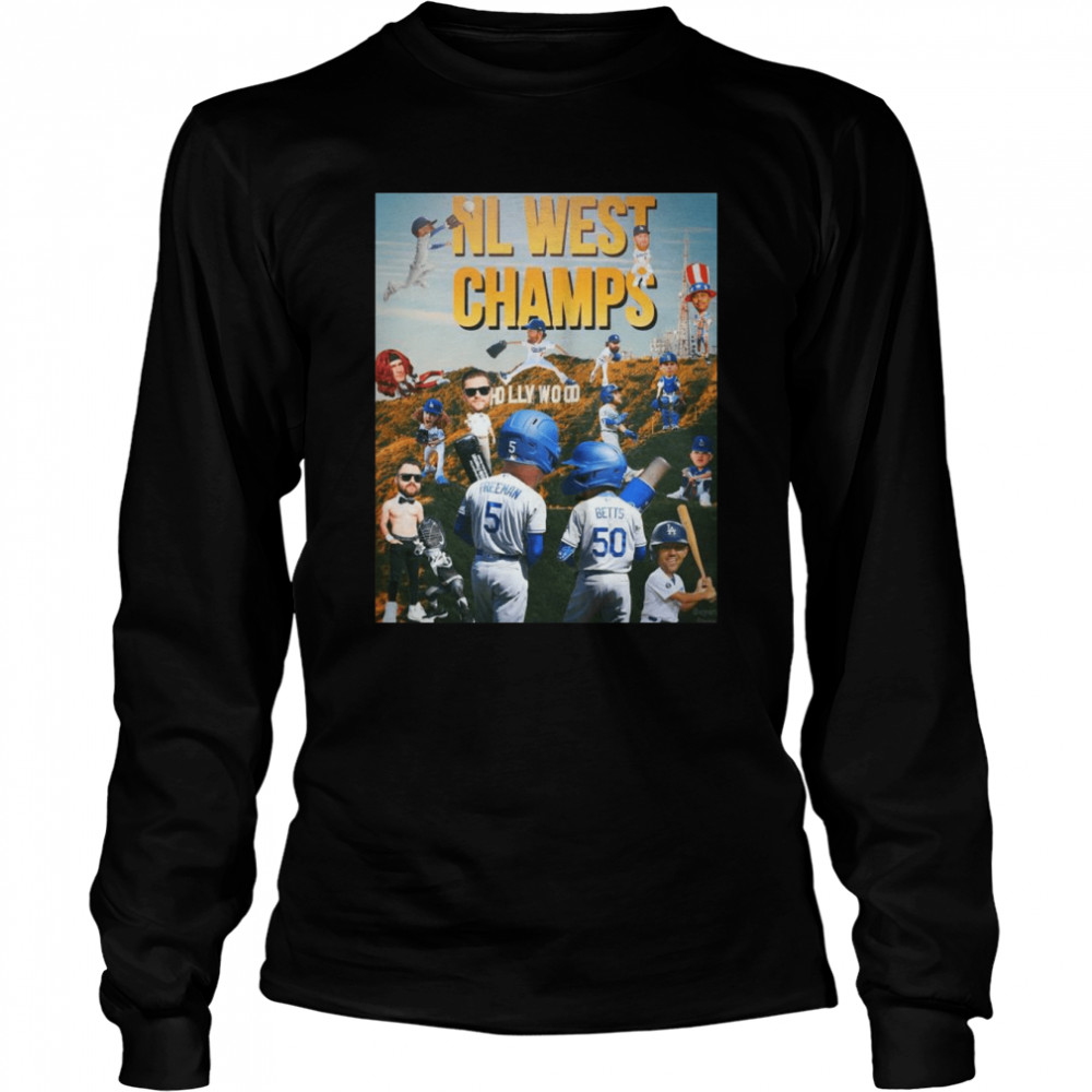 Los Angeles Dodgers Baseball NL West Champs 2022 Hollywood  Long Sleeved T-shirt