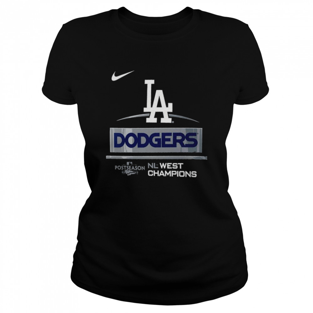Los Angeles Dodgers MLB Postseason 2022 NL West Champions  Classic Women's T-shirt